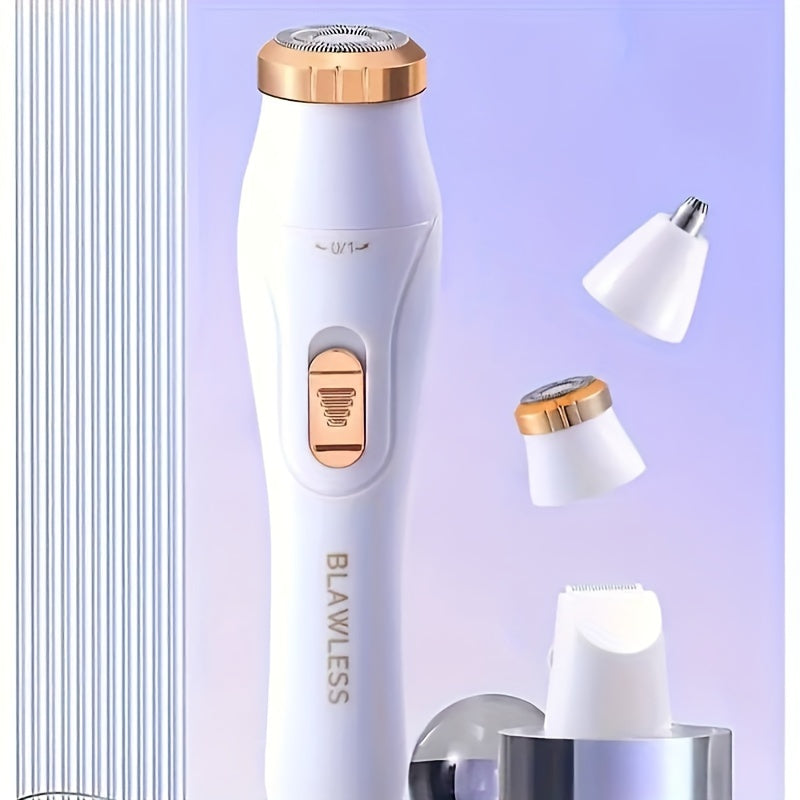 3-in-1 Electric Hair Removal Set USB Rechargeable Facial, Nose & Leg Trimmer