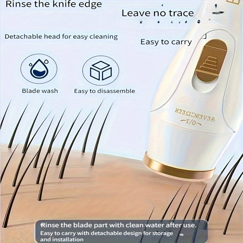 3-in-1 Electric Hair Removal Set USB Rechargeable Facial, Nose & Leg Trimmer