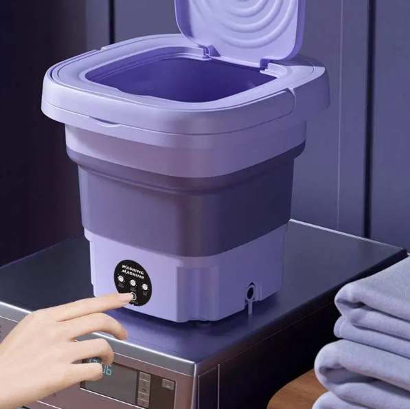 Mini Folding Washing Machine Portable Dryer Travel Laundry