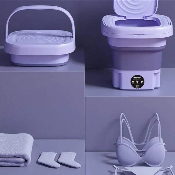 Mini Folding Washing Machine Portable Dryer Travel Laundry
