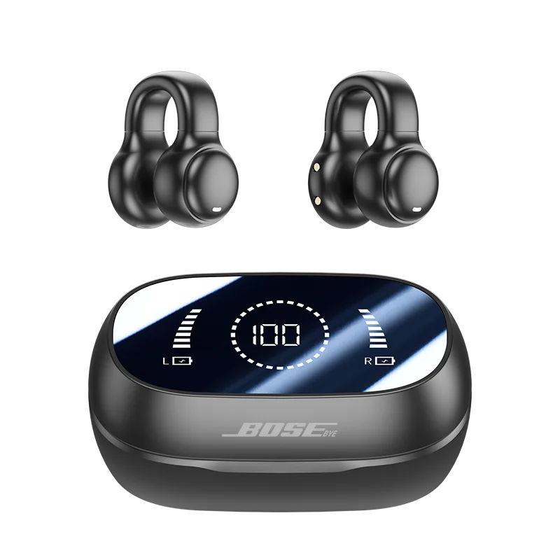 Wireless Bluetooth Earbuds With Noise Reduction Bone Conduction Mic For Sport Use