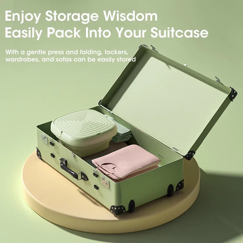 Mini Folding Washing Machine Portable Dryer Travel Laundry