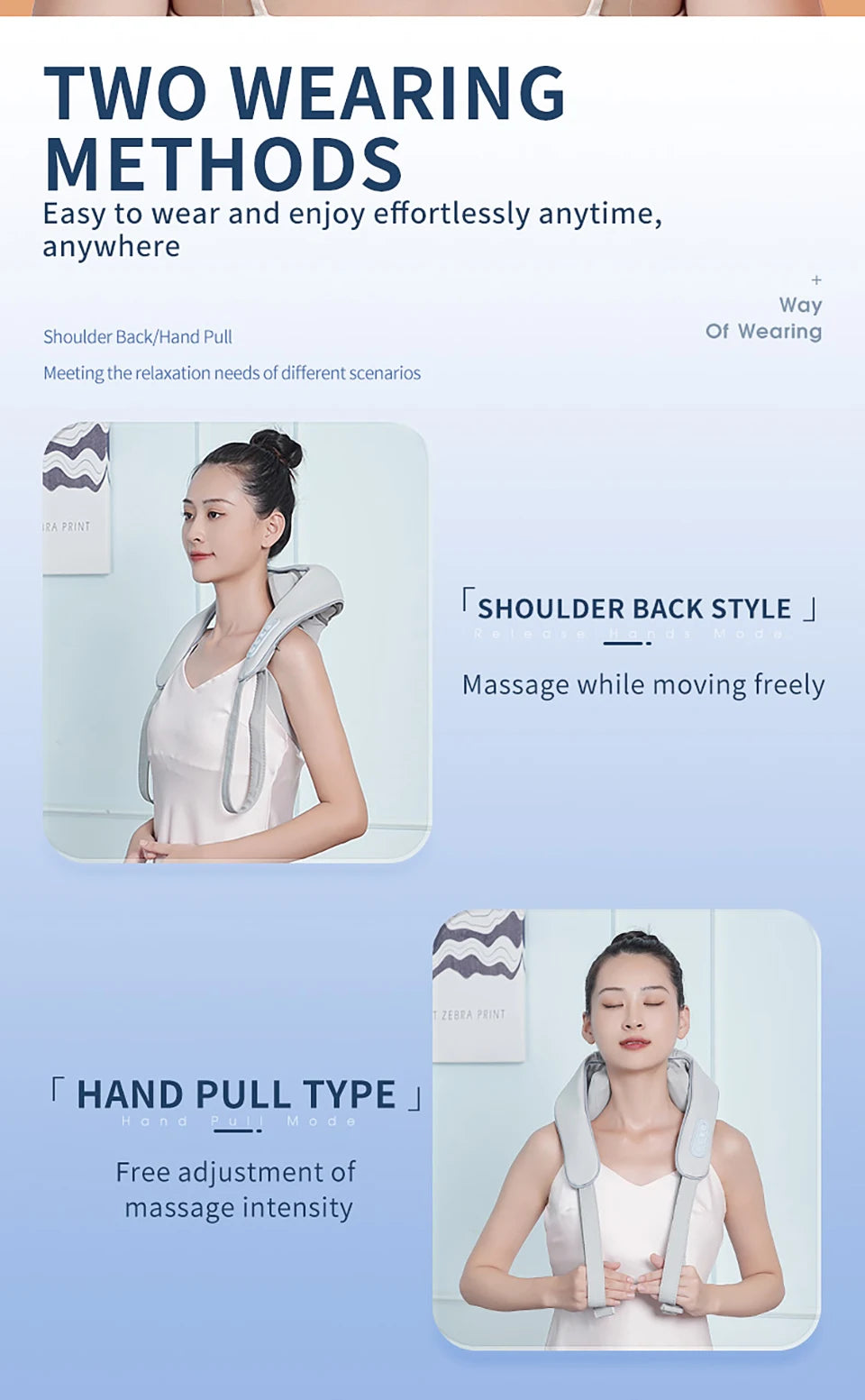Multifunctional Neck And Shoulder Massager Electric Shiatsu Infrared Therapy