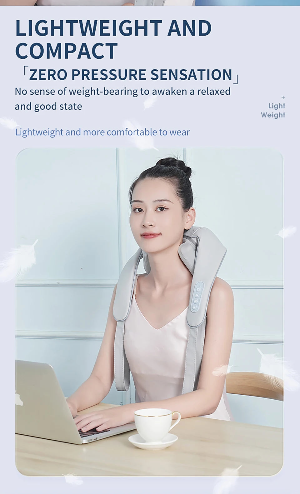 Multifunctional Neck And Shoulder Massager Electric Shiatsu Infrared Therapy
