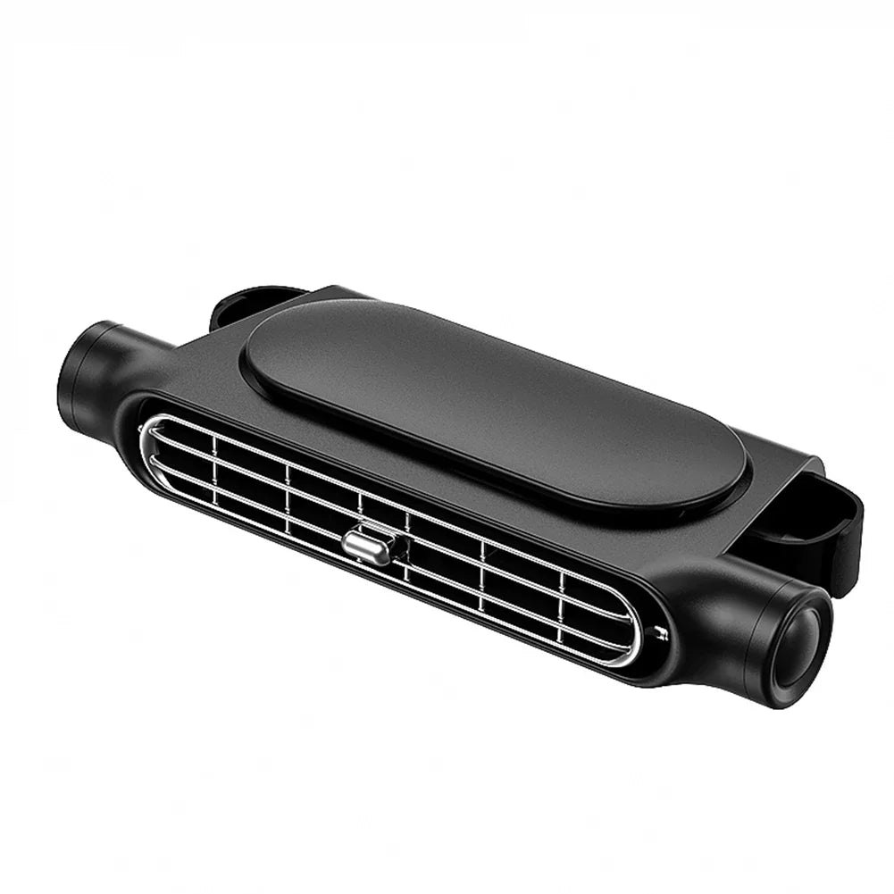 Portable Car Rear Seat Cooling Fan 3 Speeds USB Adjustable Airflow for Hot Weather