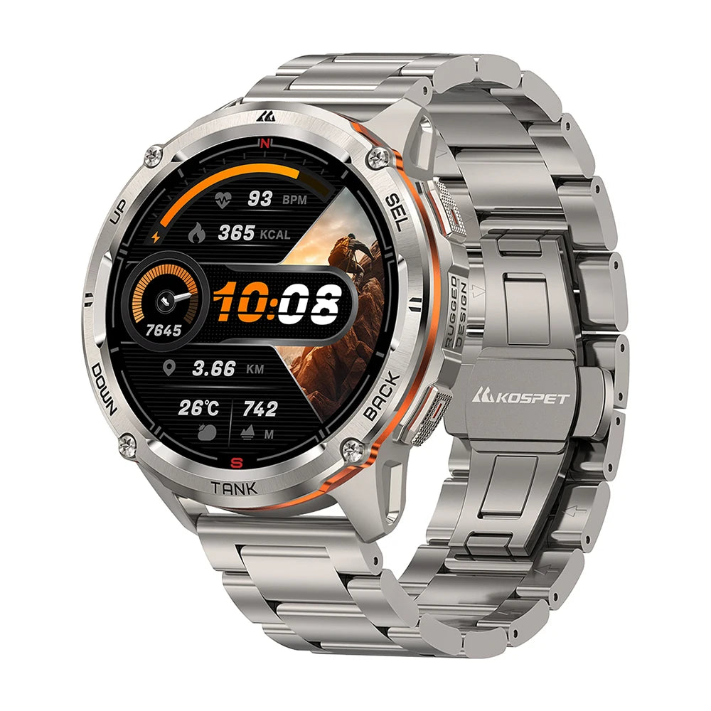 KOSPET TANK T3 Ultra 2 GPS Smartwatch | 60 Tage Akku, AMOLED, 5ATM, IP69K