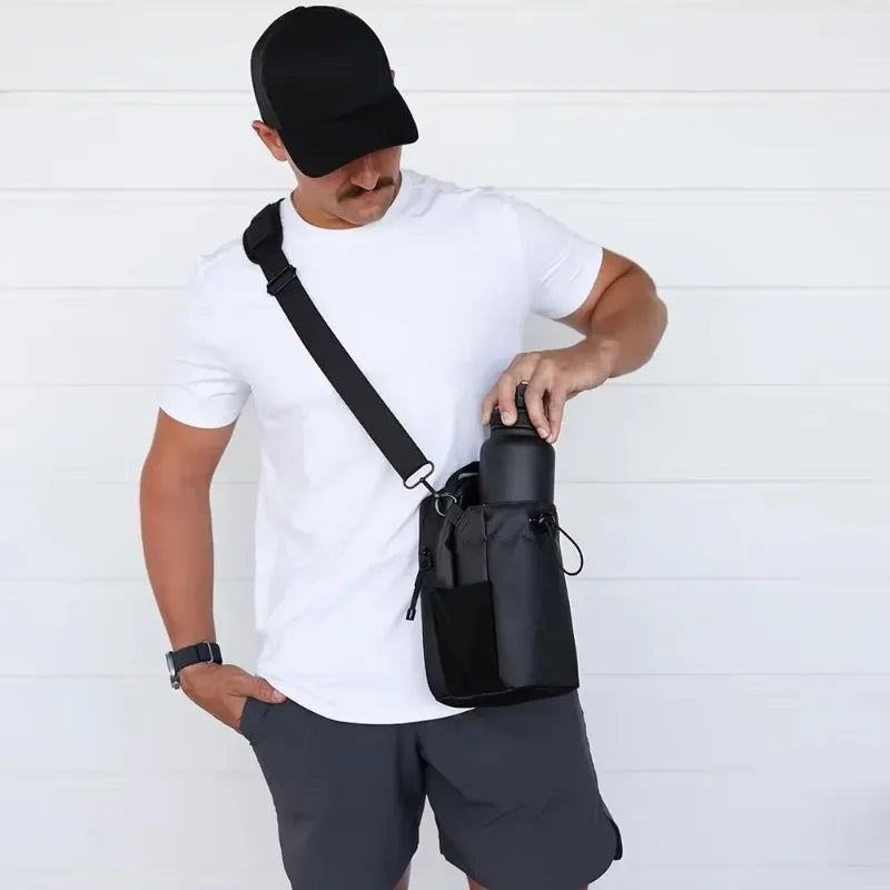 Magnetic Gym Water Bottle Holder With Secure Clip Easy Access For Workouts And Fitness