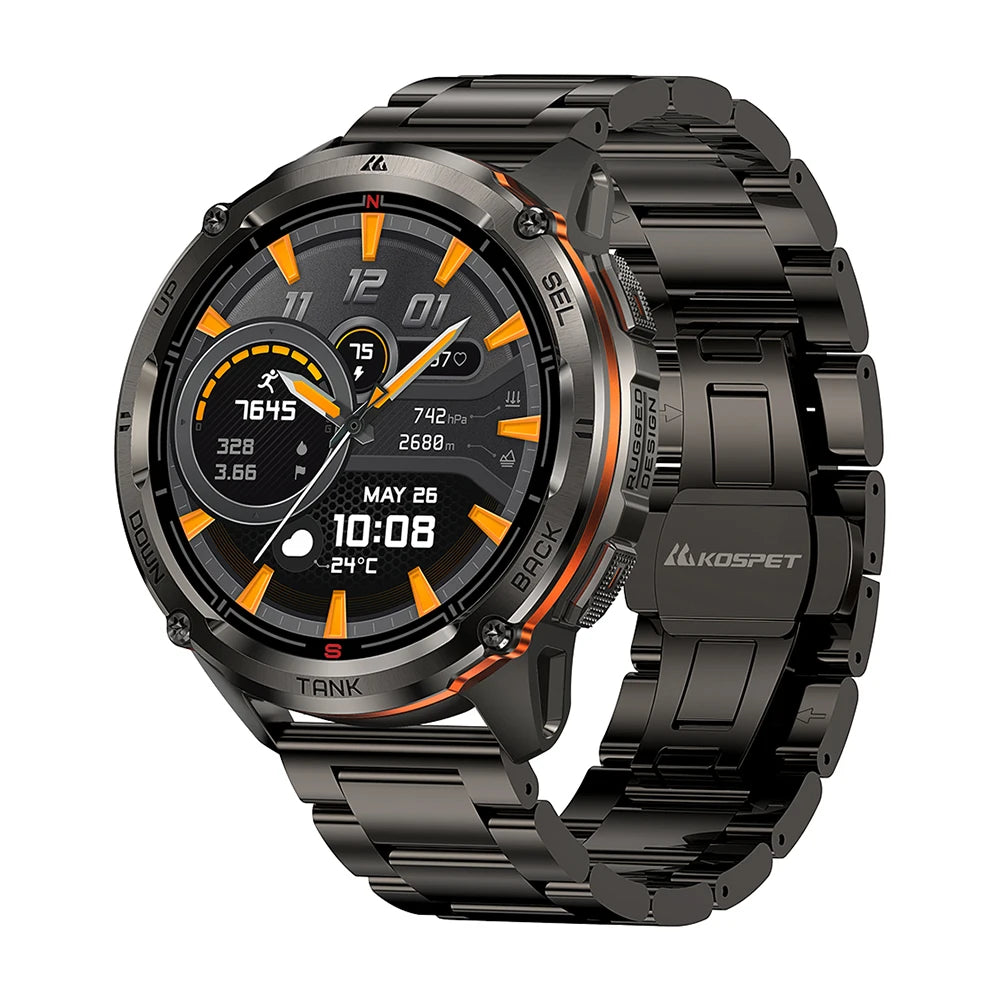 KOSPET TANK T3 Ultra 2 GPS Smartwatch | 60 Tage Akku, AMOLED, 5ATM, IP69K