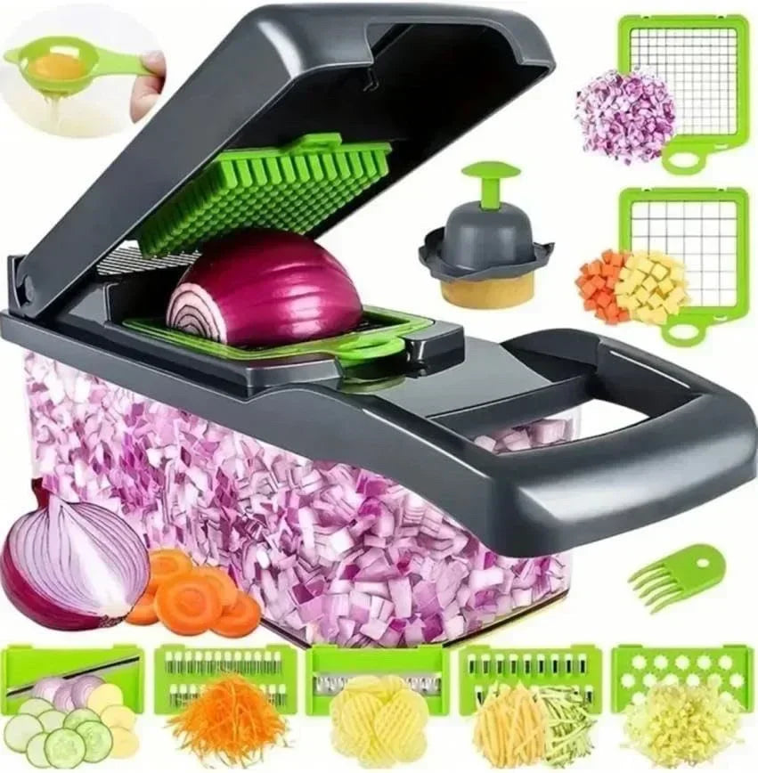 Multifunctional Vegetable Chopper 14 In 1 Food Slicer Dicer Tool