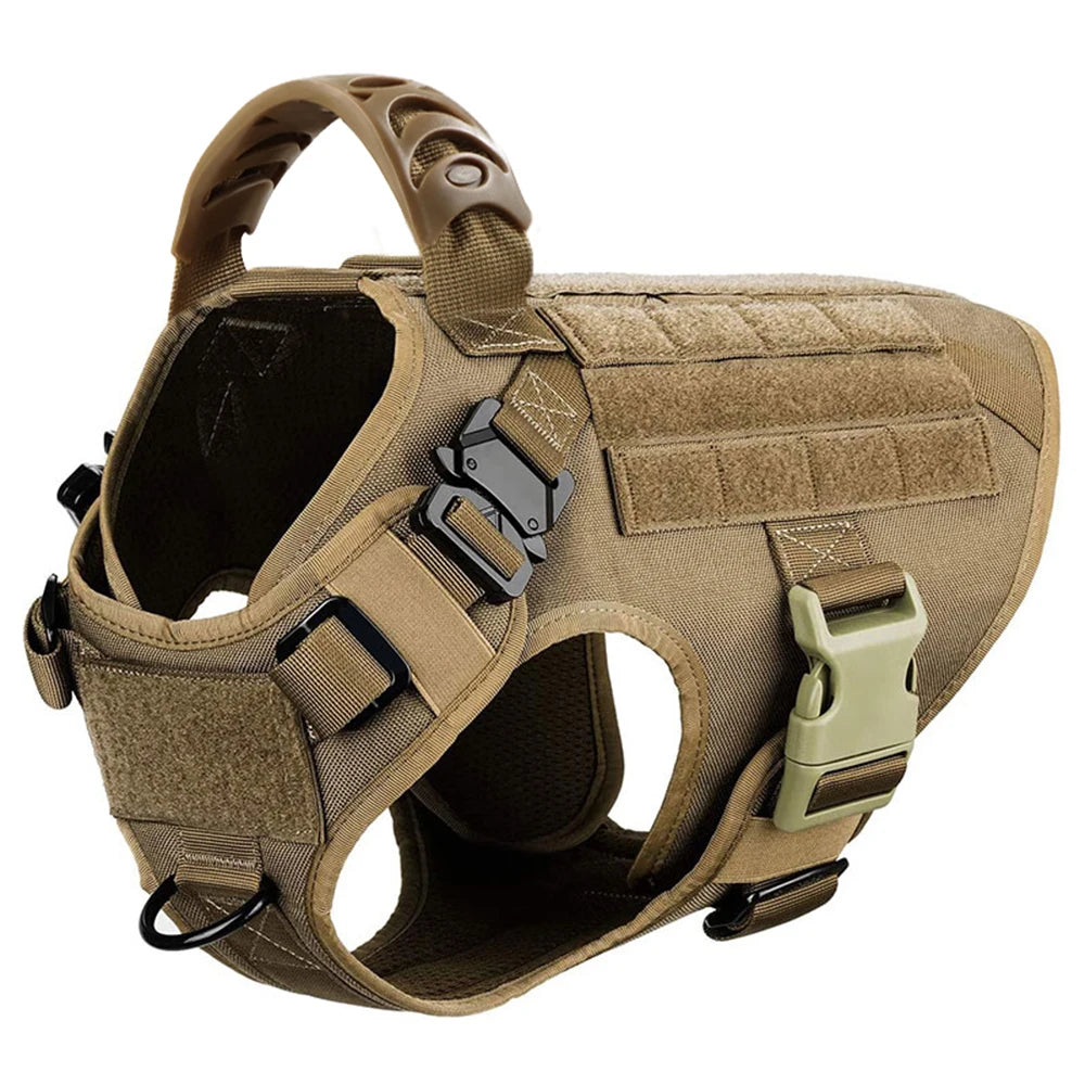 Military Tactical Dog Harness For German Shepherd Malinois French Bulldog