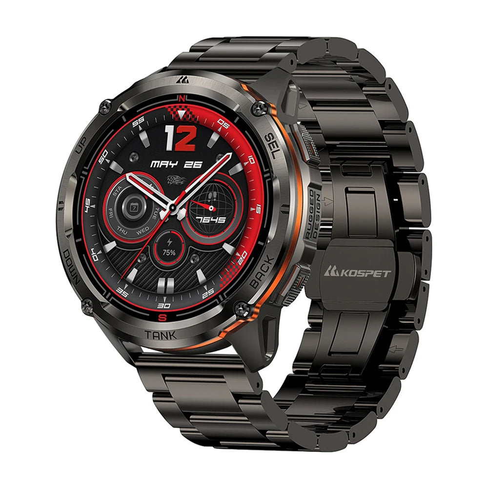 KOSPET TANK T3 Ultra 2 GPS Smartwatch | 60 Tage Akku, AMOLED, 5ATM, IP69K