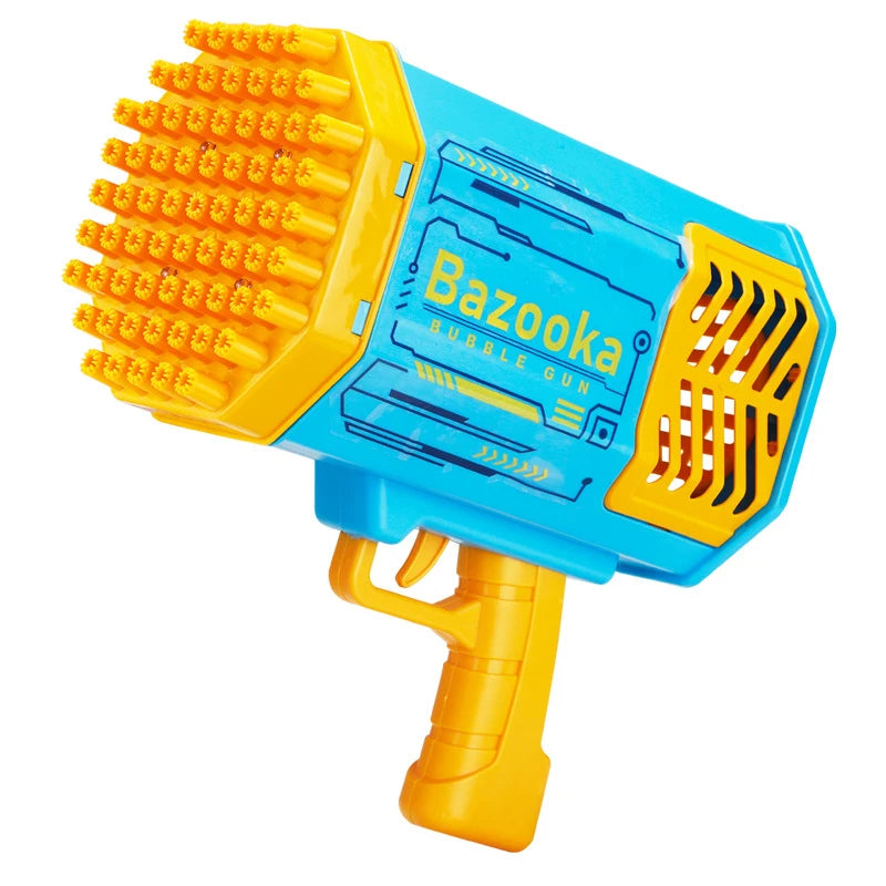 Bubble Gun With 69 Holes For Fun Colorful Bubble Play