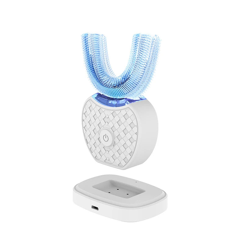 U Shaped Ultrasonic Electric Toothbrush 360 Degrees Automatic Cleaning