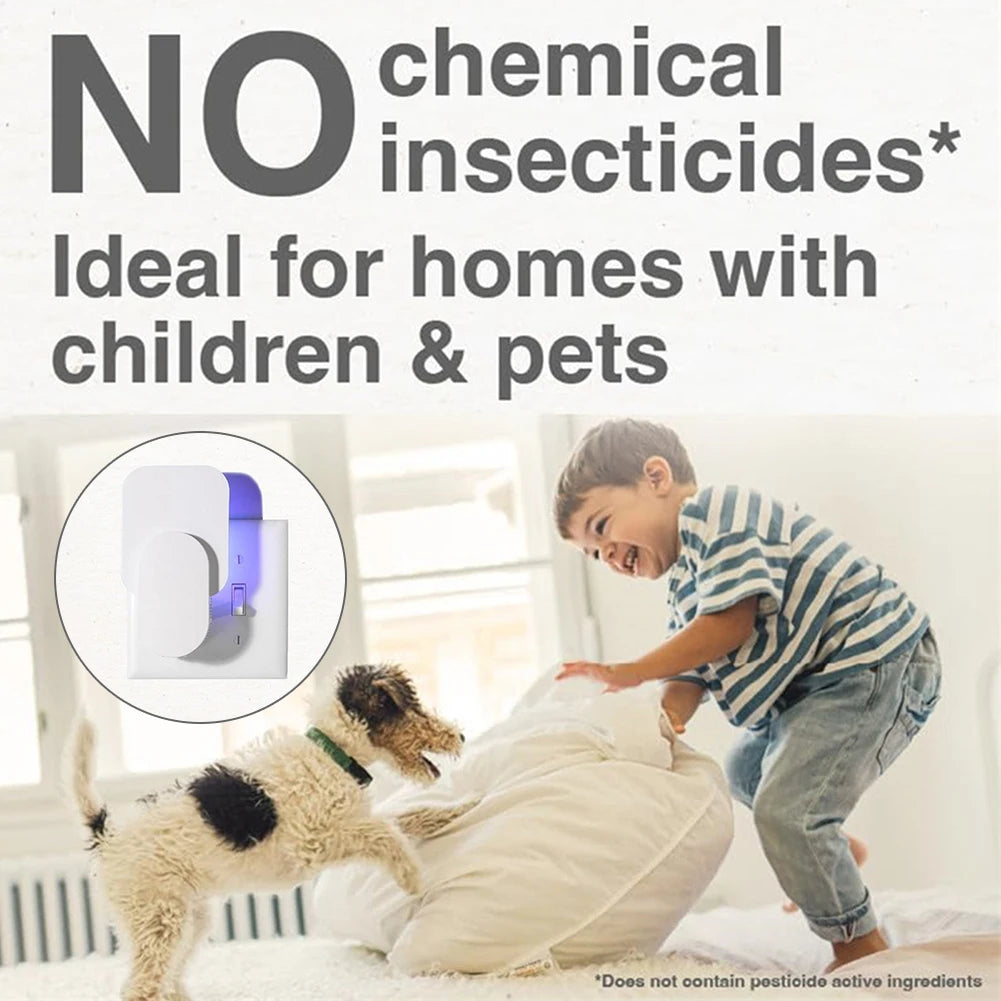 Indoor Electric Mosquito Killer Flying Insect Trap with UV Light and Sticky Pads
