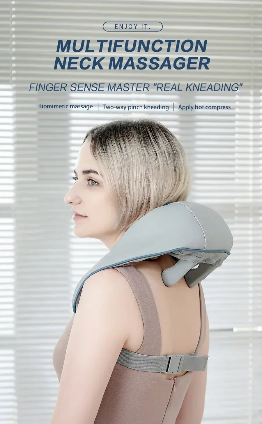 New Portable Mini Shiatsu Massage Shawl For Trapezius Muscle Relaxation