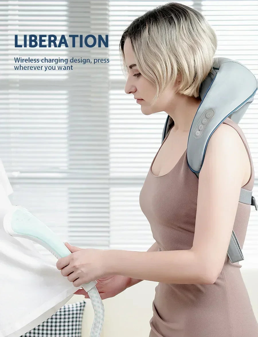 New Portable Mini Shiatsu Massage Shawl For Trapezius Muscle Relaxation