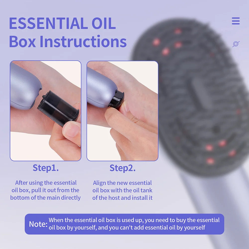Innovative Hair Care Spray Comb With Vibrating Scalp Massager And Atomizing Applicator