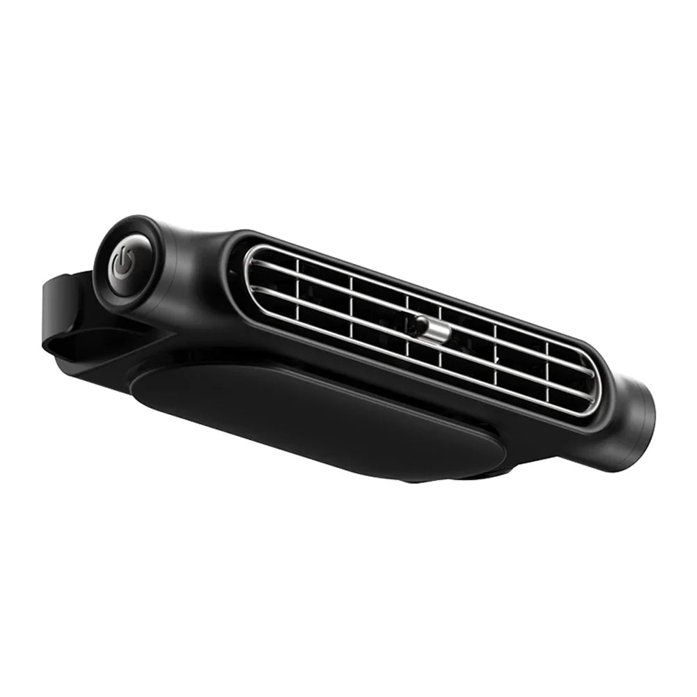 Portable Car Rear Seat Cooling Fan 3 Speeds USB Adjustable Airflow for Hot Weather