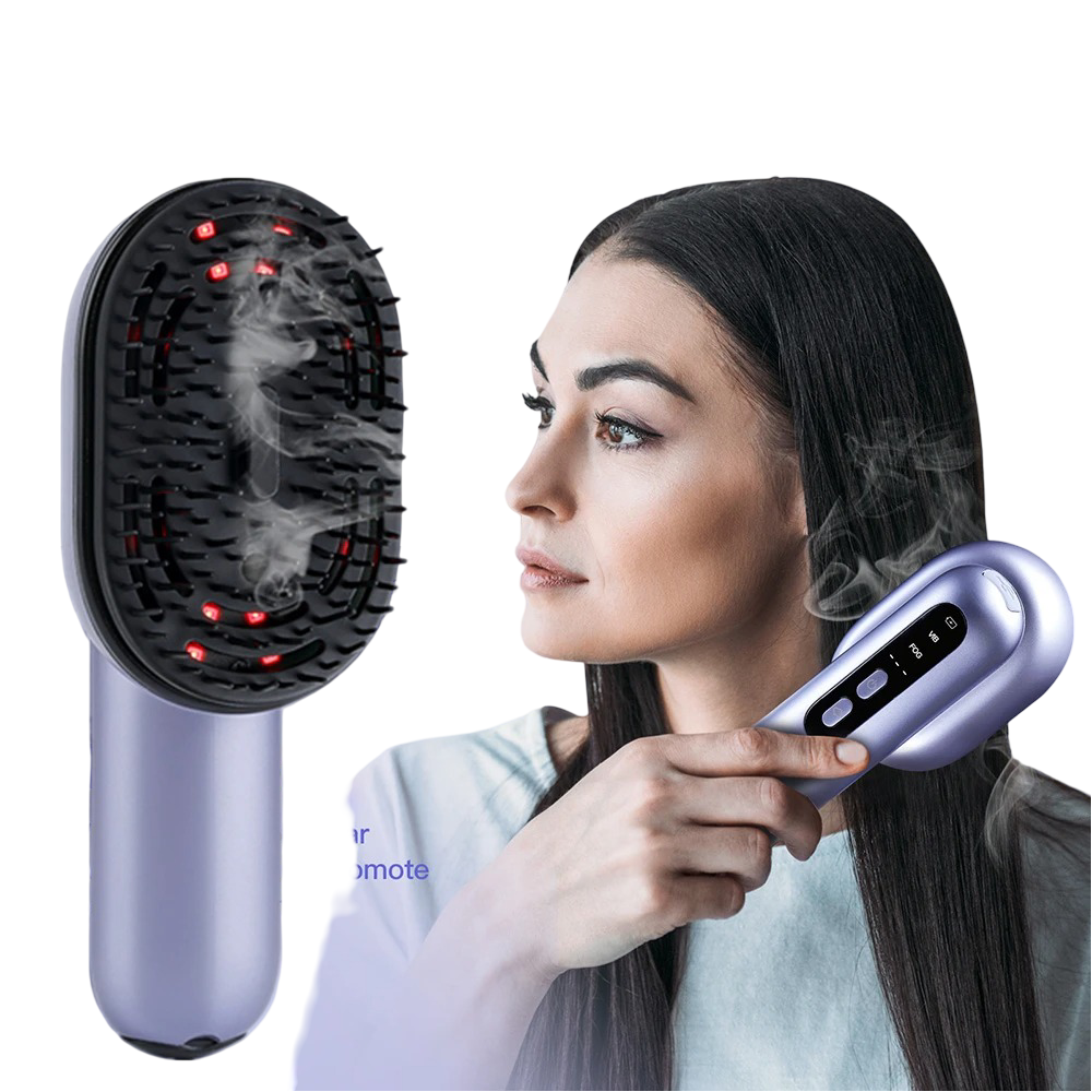 Innovative Hair Care Spray Comb With Vibrating Scalp Massager And Atomizing Applicator