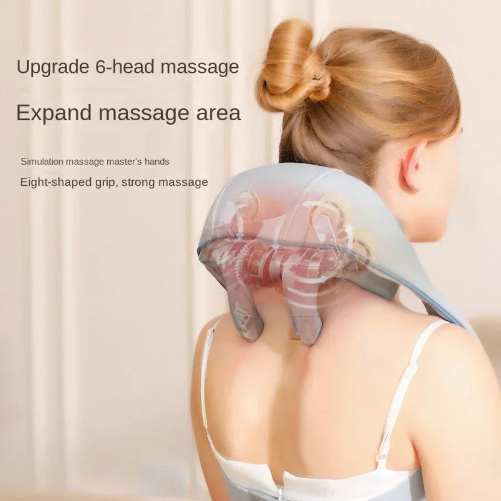New Portable Mini Shiatsu Massage Shawl For Trapezius Muscle Relaxation