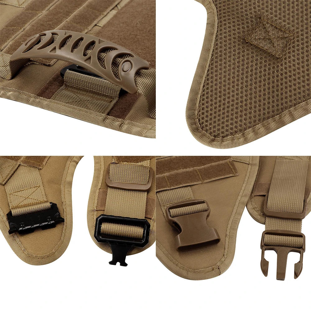 Military Tactical Dog Harness For German Shepherd Malinois French Bulldog