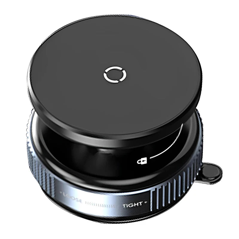 Magnetic Car Phone Holder 360 Rotation Vacuum Mount Foldable Strong Suction