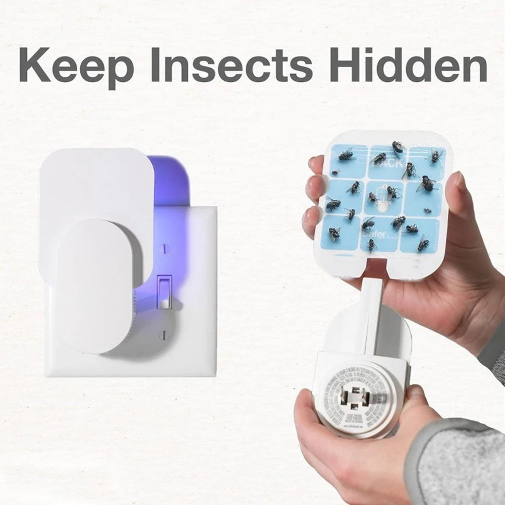 Indoor Electric Mosquito Killer Flying Insect Trap with UV Light and Sticky Pads