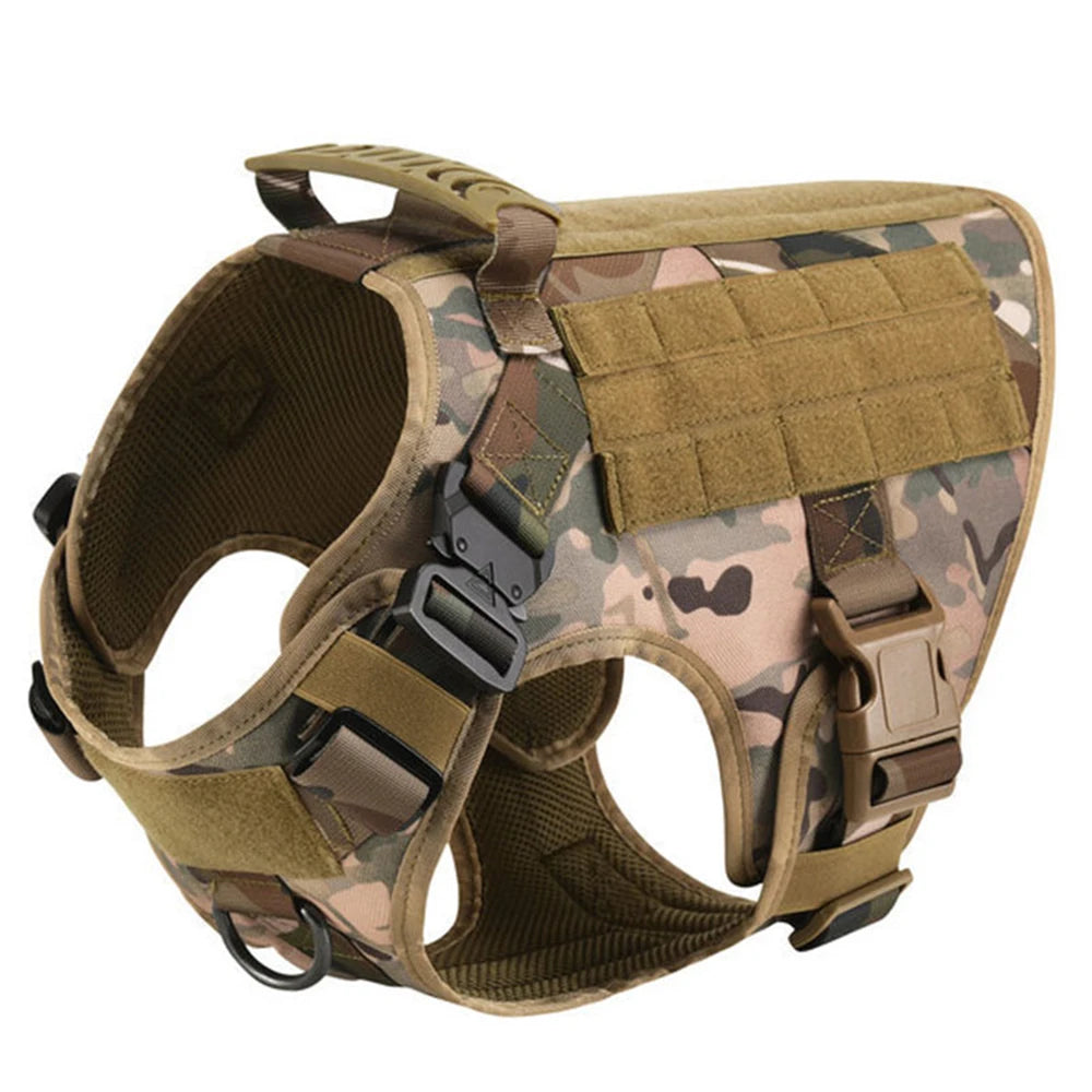 Military Tactical Dog Harness For German Shepherd Malinois French Bulldog