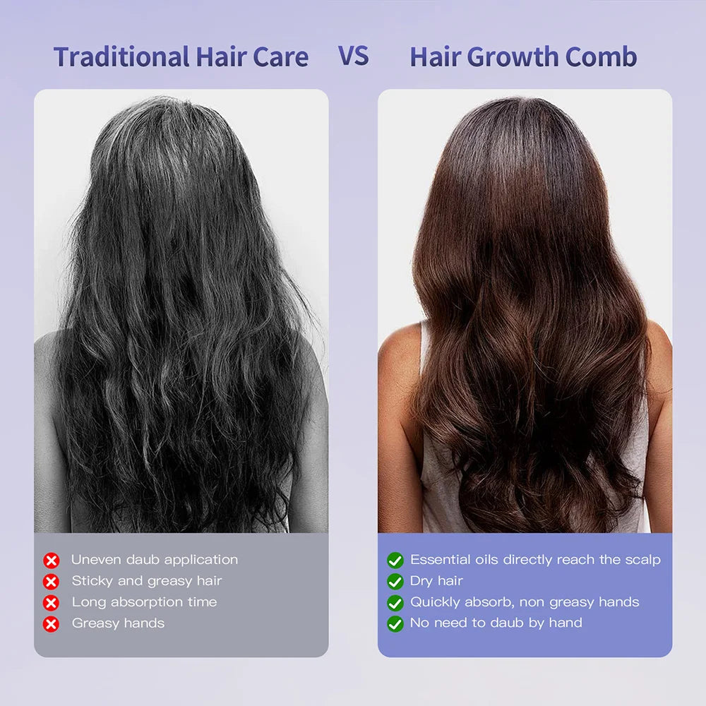 Innovative Hair Care Spray Comb With Vibrating Scalp Massager And Atomizing Applicator
