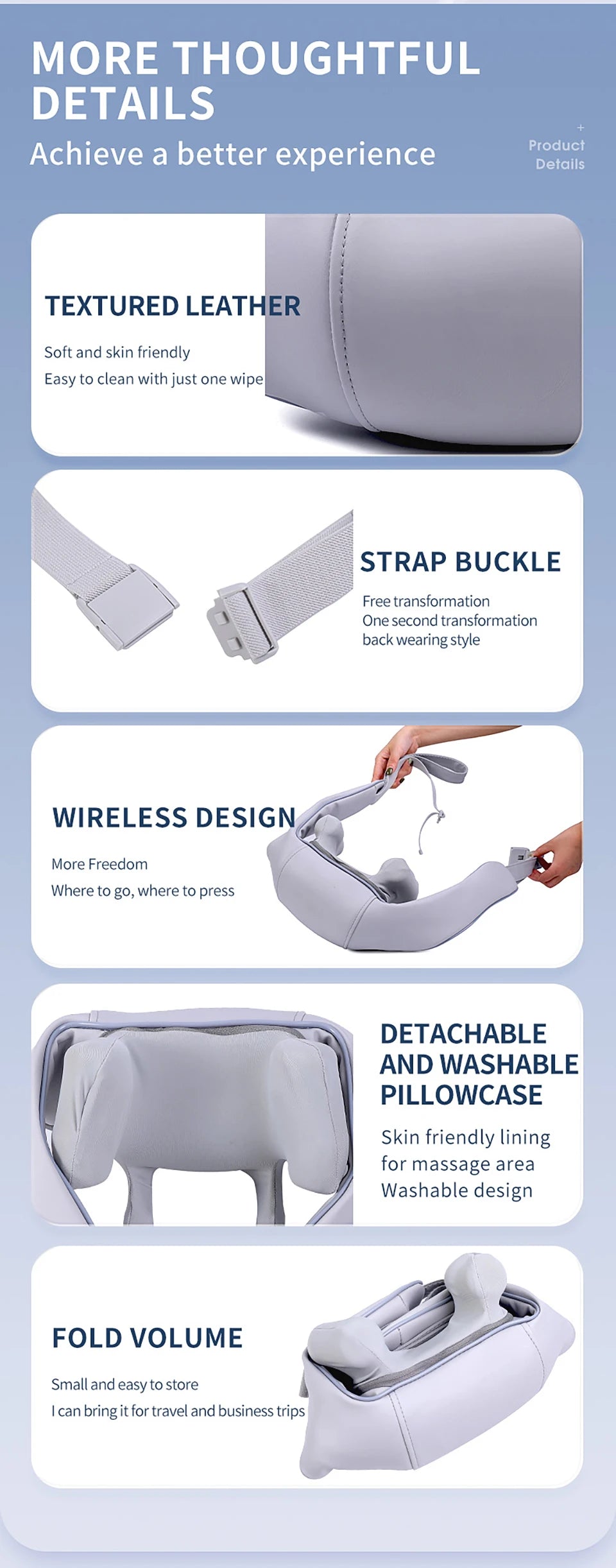 Multifunctional Neck And Shoulder Massager Electric Shiatsu Infrared Therapy