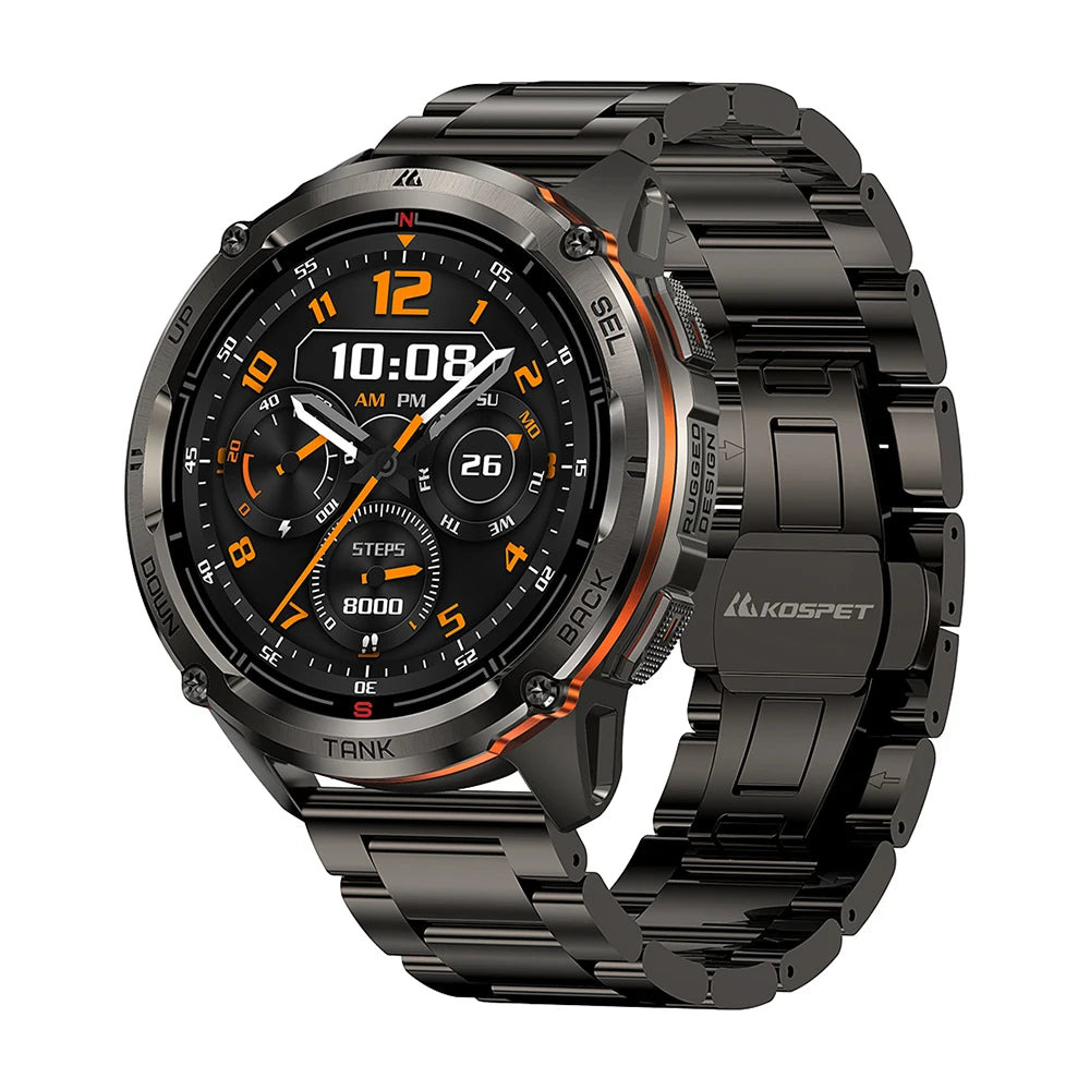 KOSPET TANK T3 Ultra 2 GPS Smartwatch | 60 Tage Akku, AMOLED, 5ATM, IP69K