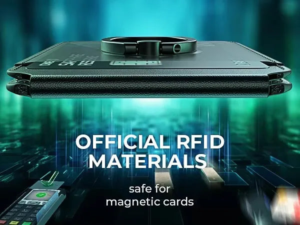 Luxury Leather Magnetic Card Wallet Case For iPhone With Magsafe Compatibility