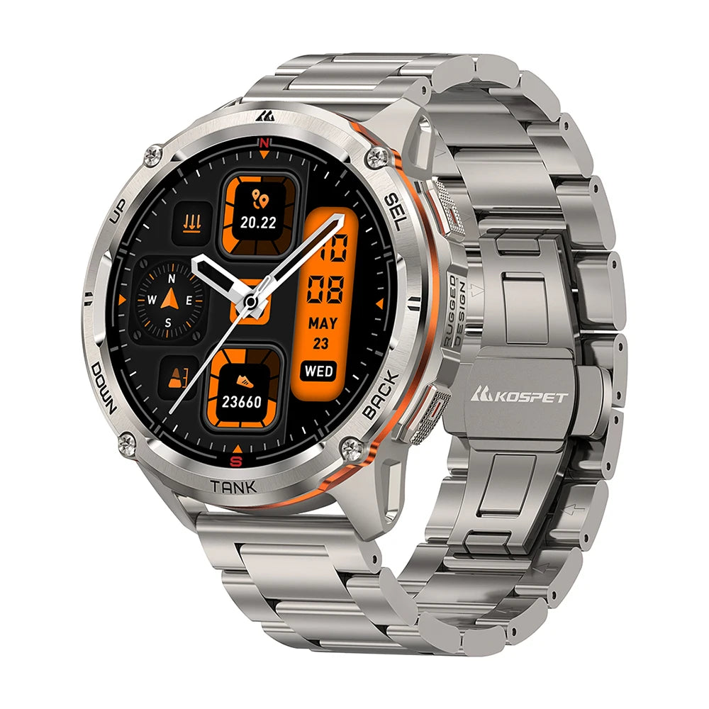 KOSPET TANK T3 Ultra 2 GPS Smartwatch | 60 Tage Akku, AMOLED, 5ATM, IP69K