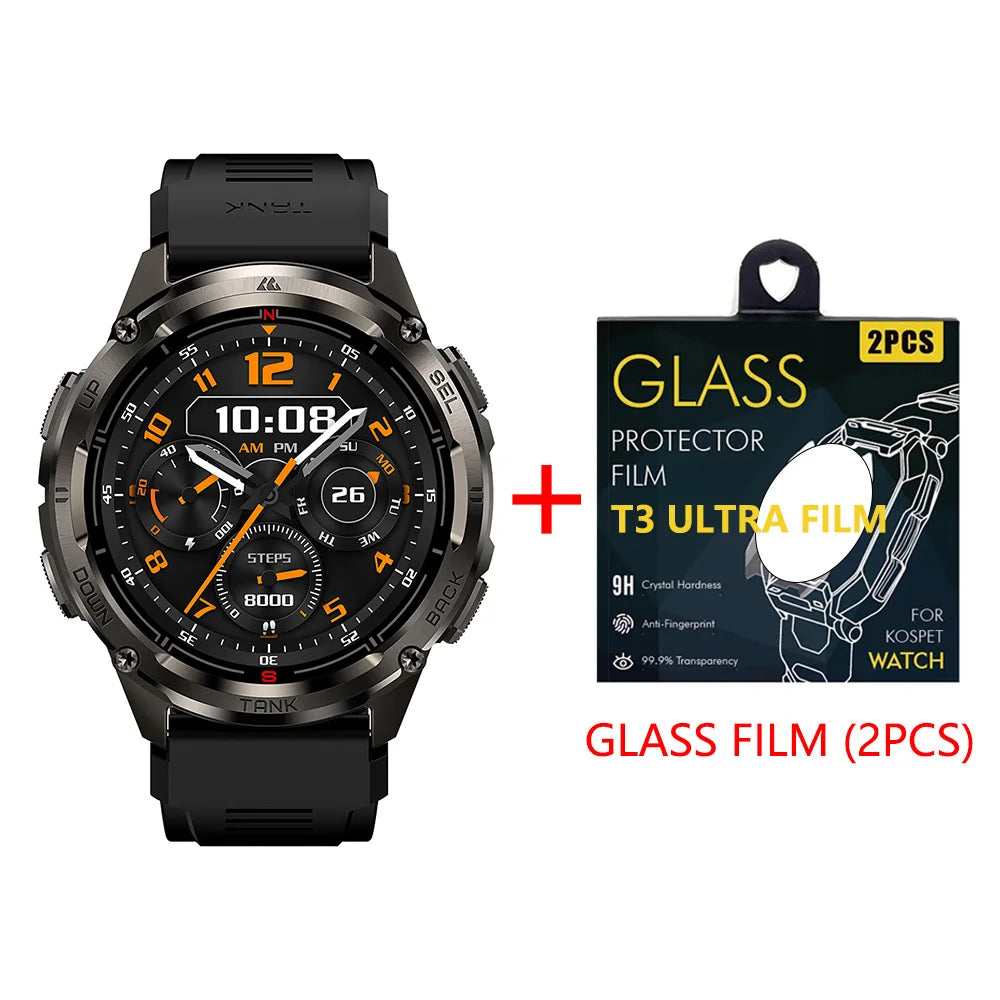 KOSPET TANK T3 Ultra 2 GPS Smartwatch | 60 Tage Akku, AMOLED, 5ATM, IP69K